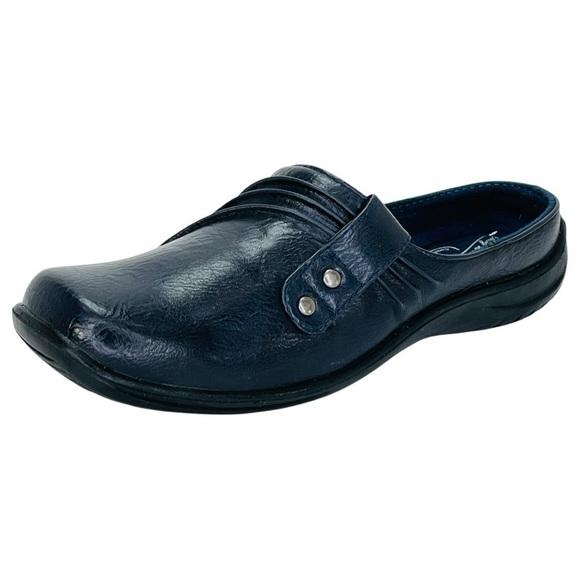 Easy Street Holly Matte Navy Womens Mules Size 5M - Picture 2 of 11